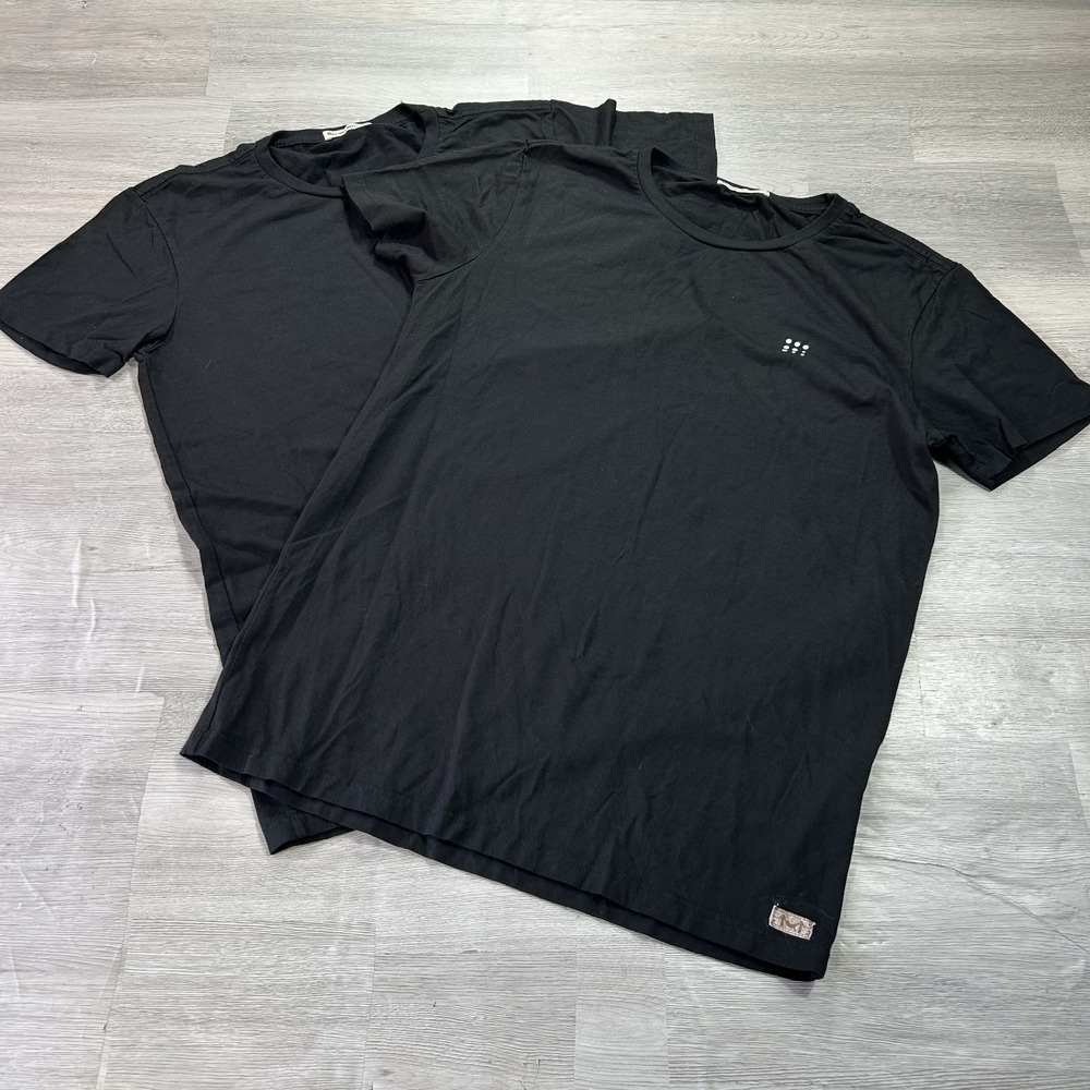 NWT Set of 2 Marine Layer Shirt Mens XS Black Soft Tee USA Made Short Sleeve